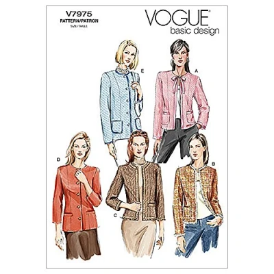 Abbildung von VOGUE PATTERNS V7975 Size FW 18 20 22 Misses&#039; Petite Jacket