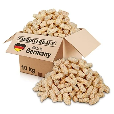 Abbildung von FABRIKVERKAUF Grillanzünder (10kg) und Kaminanzünder, Öko Anzündwolle, 10 kg