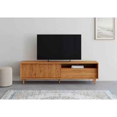 Abbildung von INOSIGN Lowboard &quot;Malmedy&quot;, TV Kommode aus massivem Kiefernholz, Push to open, Breite 180 cm