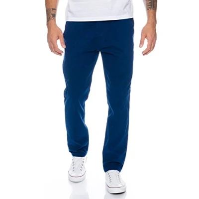 Abbildung von Rock Creek Herren Designer Chino Hose Regular Slim Chinohose RC 390 Blau W31 L34
