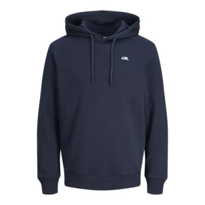 Abbildung von JJ REBEL Herren JREBREBEL Logo Sweat Hood NOOS Kapuzenpullover, Sky Captain, XS