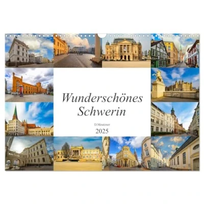 Abbildung von Wunderschönes Schwerin (Wandkalender 2025 DIN A3 quer), CALVENDO Monatskalender