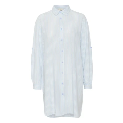 Abbildung von Kaffe Milia Blusenkleid Windsurfer chalk stripe, Damen, Größe: 44, stripe