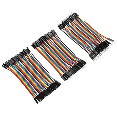 Abbildung von Hilitand 3 Stück Multicolored Breadboard Jumper Wires 40pin M auf F / Kit