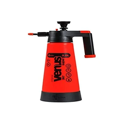 Abbildung von Kwazar 34702 Sprühflasche Venus Super 360 Grad Drucksprüher für Garten, Orange, 2,0 L