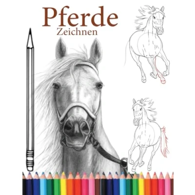 Abbildung von Pferde zeichnen: Lernen Sie,wie man zeichnet.Mit einfachen Schritt für Anleitungen.Malen von Pferden Eine Anleitung ... Kunst des Pferdezeichnens versuchen möchten.