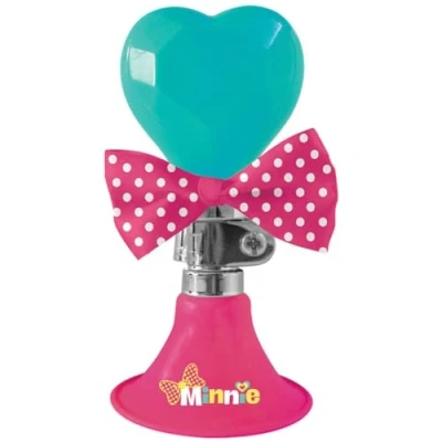 Abbildung von Disney Mädchen Fahrradhupe Minnie Mouse, Mehrfarbig, Umfang 6,5 cm. Länge 14 cm