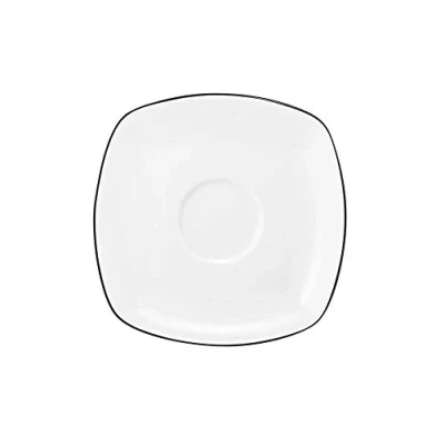 Abbildung von Seltmann Weiden Lido Black Line Kombi Untertasse eckig 14,5 cm