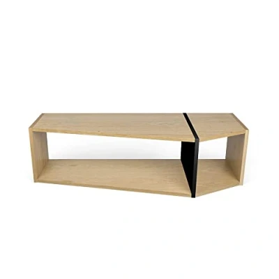 Abbildung von TEMAHOME, One Regalelement, 120x25x35 cm, eiche / schwarz
