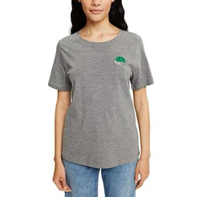 Abbildung von ESPRIT Damen 082EE1K344 T Shirt, 039/MEDIUM Grey 5, M