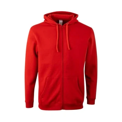 Abbildung von Mukua Unisex Sf270u Kapuzenpullover mit Reißverschluss, Rot, S