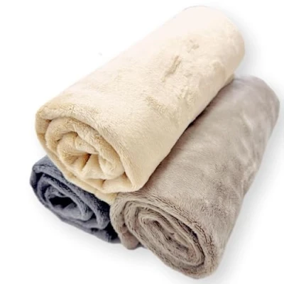 Abbildung von 4L Textil Hundedecke flauschig für kleine Hunde und Katzen Katzendecke unterwegs Kuscheldecke Hund Sofaschutz waschbar grau 140x110