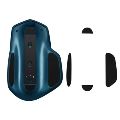 Abbildung von kwmobile Mouse Feet Sticker kompatibel mit Logitech MX Master 2S Ersatz Glider Mausfüße passgenau Maus Glides in Schwarz