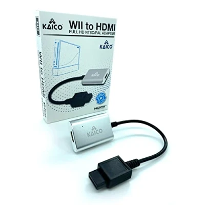Abbildung von Kaico Wii HDMI Adapter für Nintendo Unterstützt die Komponentenausgabe einfache Plug &amp; Play Lösung Konsolen NTSC und PAL