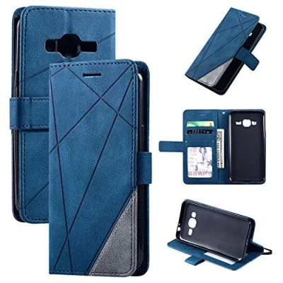 Abbildung von QiongniAN Hülle für Samsung Galaxy J5 2016 Leder,Hülle SM J510G/DS / J510MN/DS J510FN/DS/SM J510S 6 Klapphülle Handytasche Case Blue