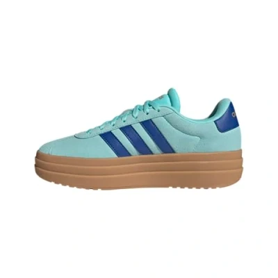 Abbildung von adidas Damen VL Court Bold Shoes Schuhe, Flash Aqua/Royal Blue/Gold Metallic, 38 2/3 EU