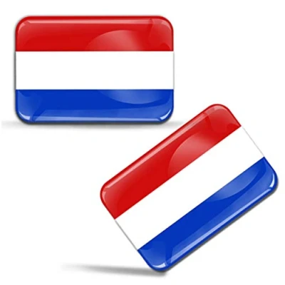 Abbildung von Biomar Labs® 2 x Aufkleber 3D Gel Silikon Stickers Holland Niederlande The Netherlands Niederländische Flagge Fahne Flag Auto Motorrad Fahrrad Fenster Tür PC Handy Tablet Laptop F 38
