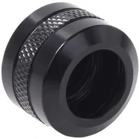 Abbildung von AlphaCool Wasserkühlung Eiszapfen PRO 13mm HardTube Fitting G1/4 Deep Black
