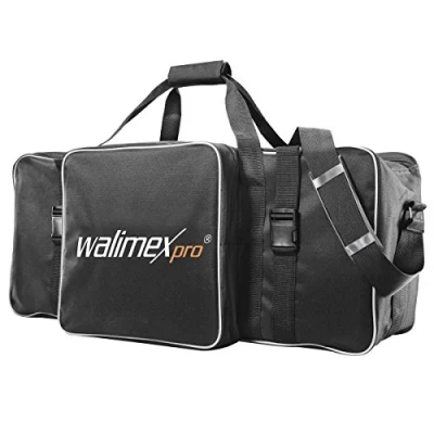 Abbildung von Walimex Pro Studiotasche XL für Studioblitz, Reflektoren und anderes Studiozubehör, Innenmaß 75x30x33cm), Braun