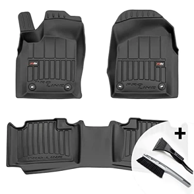 Abbildung von moto MOLTICO 3D Gummimatten Auto Fußmatten Gummi Automatten 4 teilig Set passend für Dodge Durango III 7 Personen ab 2010