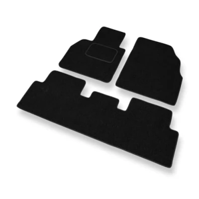 Abbildung von Mossa Fußmatten Auto kompatibel mit Renault Scenic II (2003 2009) schwarz Automatten Autoteppiche 1