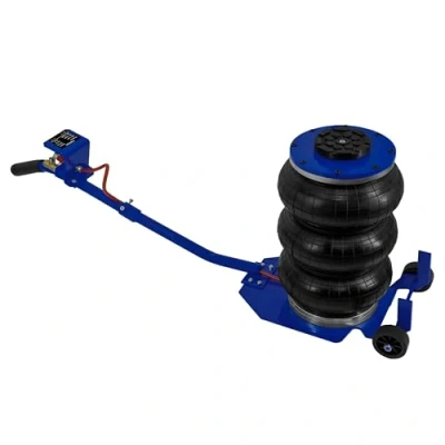 Abbildung von 3,5T Pneumatischer Wagenheber Schneller 3 5 Sekunden Autoheber Rangierwagenheber für Autoreparatur, Reifenwechsel mit Langem Hebelgriff Luftkissen, Gummierte Griffe, 16,5 40cm Hubhöhe