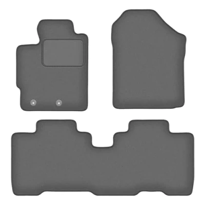 Abbildung von Wielganizator Automatte Passend für Toyota Verso S Minivan 2010 2015 Velours Autozubehör Praktische Fußmatte Auto 3 teilig Graphit