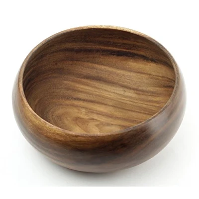 Abbildung von Levandeo® Dekoschale, Holzschale Akazie 15x4,5cm rund Holz Schale Obstschale Deko