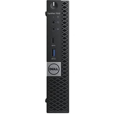 Abbildung von Dell OptiPlex 7050 Micro USFF Desktop, Intel Core i5 6500T, 16 GB RAM, 240 SSD, Windows 10 Pro (Generalüberholt)