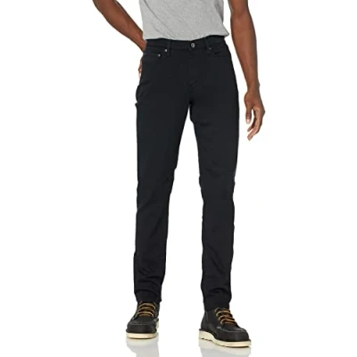 Abbildung von Amazon Essentials Herren Jeans aus Komfortablem Stretch, Schmale Passform (Früher Goodthreads), Schwarz, 33W / 32L