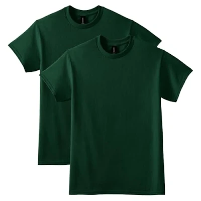 Abbildung von Gildan Herren DryBlend, Style G8000, Multipack T Shirt, Blickdicht, Waldgrün (2er Pack), L