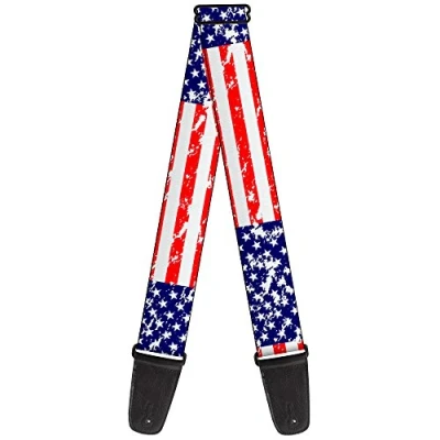 Abbildung von Gitarrengurt von Buckle Down United States Flags Weathered