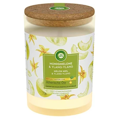 Abbildung von AirWick Duftkerze &quot;Honigmelone &amp; Ylang Ylang&quot; bis zu 35 Stunden 185g
