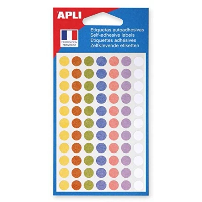 Abbildung von APLI 102147 Packung mit 385 Tabletten, verschiedene Pastellfarben, Durchmesser 8 mm