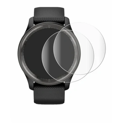 Abbildung von BROTECT 2 Stück Full Cover Schutzfolie für Garmin Vivomove Trend Screen Displayschutz Folie [3D Curved, Anti Fingerprint, Kristall Klar]