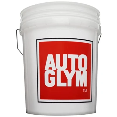 Abbildung von Autoglym Auto Wascheimer, 20 Liter Fassungsvermögen, Robuster Putzeimer für Fahrzeugwäschen, Transparenter Kunststoff Eimer mit Metallgriff, Einfach Shampoo und Wasser Hineinfüllen