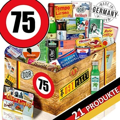 Abbildung von DDR Paket / 75 Geburtstag/Geschenk Mutti/Spezial Geschenk Box