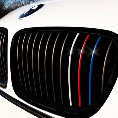Abbildung von Motoking® Nierenaufkleber Standard 24 teiliges Autoaufkleberset, 4 Farben im Set (Dunkelblau, Rot, Weiß, Hellblau)
