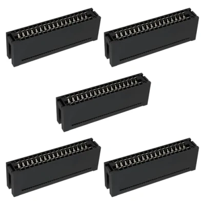Abbildung von ECSiNG IDC Flachbandkabel, 34 polig, 2,54 mm Abstand, 2 x 17 polige Header Buchse, Stecker für Flachbandkabel mit 1,27 5 Stück