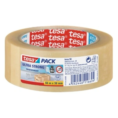 Abbildung von tesa tesapack® 4124 ultra strong Packband 38 mm x 66 m transparent