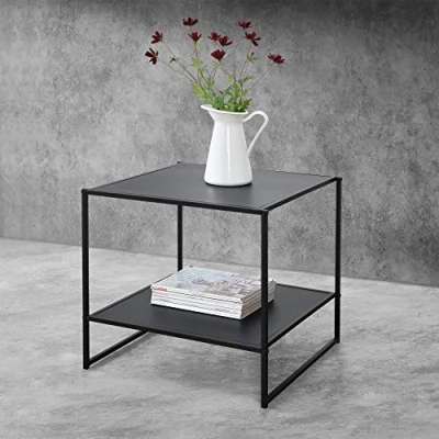 Abbildung von en.casa Beistelltisch, »Mandal« Kaffeetisch mit Ablage 51x53x51cm