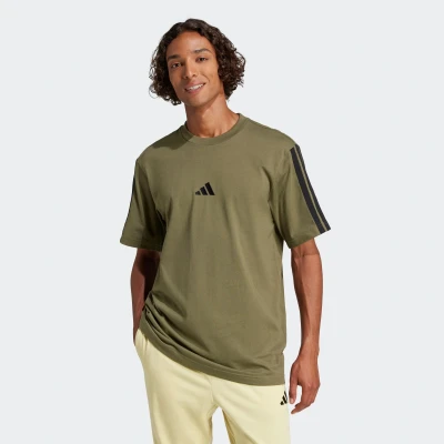 Abbildung von adidas Sportswear Tshirt print Olive strata black, Herren, Größe: Small, black