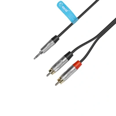 Abbildung von Adam Hall Cables 4 STAR YWCC 0600 Y Kabel REAN 2 x Cinch auf Miniklinke TRS 6 m