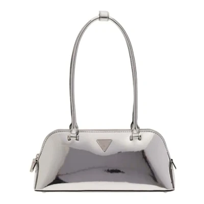 Abbildung von Guess Arnela Satchel Handtasche silvercoloured, Damen, Größe: One Size, Silver coloured