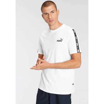 Abbildung von Puma ESS TAPE Tshirt print, Herren, Größe: Small, White