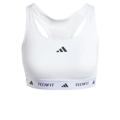 Abbildung von adidas Performance Powerreact Techfit Sportbh mit mittlerer Stützkraft, Damen, Größe: XLxA B, White