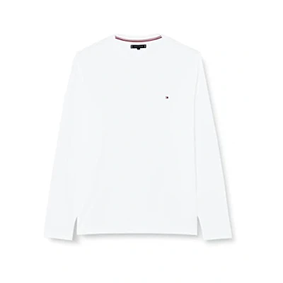 Abbildung von Tommy Hilfiger Stretch SLIM FIT TEE Langarmshirt, Herren, Größe: XXL, White