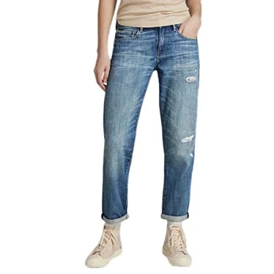 Abbildung von G Star Damen Kate Boyfriend Jeans, Blau (faded ripped waterfront D15264 D301 D894), 26W / 30L