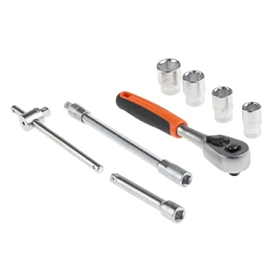 Abbildung von Bahco 1/4 Schraubenschlüsselsatz oben w/16 Teile Zoll 1/8 9/16