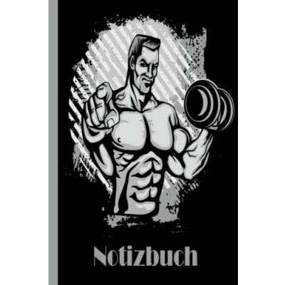 Abbildung von Bodybuilding Notizbuch: Notizbuch Breites liniertes, liniertes Papier für Schule, Studenten, Geschenk Kinder, Jungen, Mädchen, Notizbuch, Liebhaber